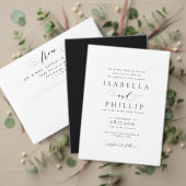 Invitation Mariage noir et blanc (Personnalisez la collection de ce créateur indépendant. Test)