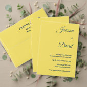 Carte RSVP de mariage minimal gris ardoise foncée  (Personnalisez la collection de ce créateur indépendant. Test)