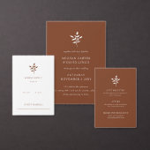 Carte Postale Faire-part Rustique Terracotta Botanique Simple Enregistrer L (Personnalisez la collection de ce créateur indépendant.)