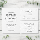 Invitation Dîner de répétition Mariage à script minimal simpl (Personnalisez la collection de ce créateur indépendant.)