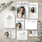 Invitation Typographie d'arc moderne simple Graduation