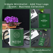 Invitation Grand Ouverture Moderne Green Business Logo Code Q