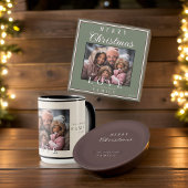 Eenvoudige  typografie kerstfeest kaart