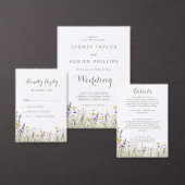 Faire-part de mariage traditionnel simple aux fleu (Personnalisez la collection de ce créateur indépendant.)