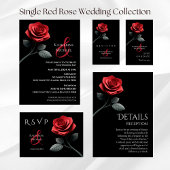 Invitation Mariage Red Rose