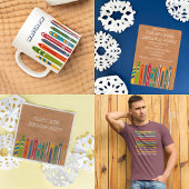 Vintage Skis Illustrations Custom Message Spandoek