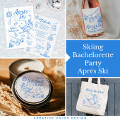 Serviette En Papier Bachelorette de ski Dernier Toast sur les pistes
