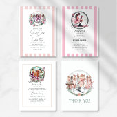 Invitation Blush Pink Après Ski Bachelorette Weekend