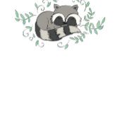 Serviette En Papier Baby shower Raccoon