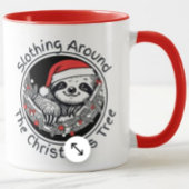 Décoration En Céramique Cute Christmas Sloth Ornament