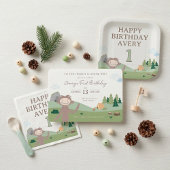 Étiquette Slumberkins l'anniversaire de Bigfoot