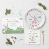 Invitation Slumberkins Magical Rainbow Unicorn Birthday