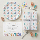 Invitation d'anniversaire des personnages Slumberk