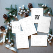 Invitation Mariage d'hiver sous la neige