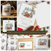 Mug Watercolor Winter Farmhouse Russe Noël