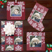 Feuille De Papier Cadeau Snowflake rose Opal Noël 2 Typographie photo