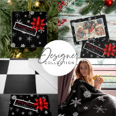 Papier Mousseline Flocon de neige noir