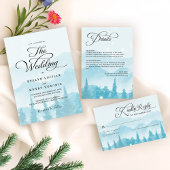 Save The Date Forêt neigeuse Mariage d'hiver Photo