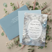 Invitation Pétales neigeux en Mariage de fleurs congelées (Personnalisez la collection de ce créateur indépendant. Test)