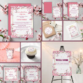 Assiettes En Carton Baby shower Sakura Soft Cherry Blossom