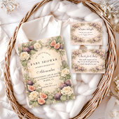 Invitation Soft Fig Garden Storybook Baby Shower