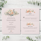 Soft Peach Faire-part de mariage Enregistrer la ca (Personnalisez la collection de ce créateur indépendant.)