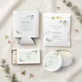 Numéro de table floral vert et rose doux Siège