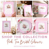 Serviette En Papier Fête de Mariage avec un Thé Floral Rose Clair