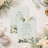 Soft Sage Green Floral Address Label