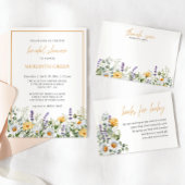 Serviette En Papier Aquarelle douce Fleur sauvage de marguerite Fête d