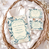 Invitation Soft Wildflower Cottage Baby Shower