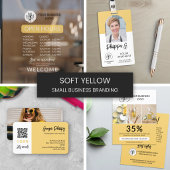 Stijlvolle Gele Marketing Kortingcode Flyer