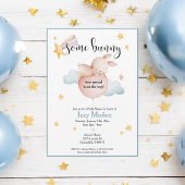 Serviette En Papier Un Ballons de lapin et un Baby shower d'étoiles de