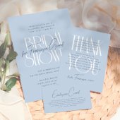 Carte D'accompagnement Something Blue | Réception de mariage moderne flor