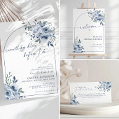 Étiquette Adresse de Fête des mariées des fleurs bleues pous