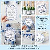 Something Blue Before I Do Bloemige Bruidsbeurzen Etiket