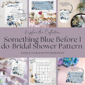 Invitation Quelque chose de bleu avant de faire Fête des mari