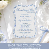 Panneau de table de mariage floral bleu Something