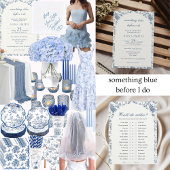 Invitation Quelque chose de bleu avant de faire Fête des mari