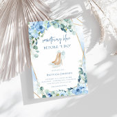 Sticker Rond Quelque chose de bleu avant de faire Fête des mari