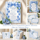 Invitation Quelque Chose de Bleu Avant de Faire Hydrangea Bab