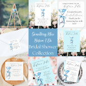 Serviette En Papier Quelque chose de bleu avant de faire Martini Fête 