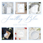 Serviette En Papier Something Blue Wildflower Bridal Shower Invitation