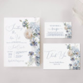 Invitation Quelque chose de bleu avant de faire Fête des mari