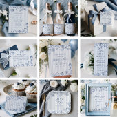 Serviette En Papier Bridal Shower Brunch Napkins Something Blue Decor