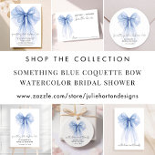 Papier Quelque chose de bleu Coquette Bow Fête des mariée