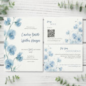 Carte de réponse de mariage Something Blue (Personnalisez la collection de ce créateur indépendant.)