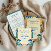 Invitation Something Blue Wildflower Bachelorette Party