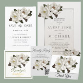 Carte De Placement Fleurs de Magnolia