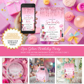 Papier Cadeau Spa Party Glam Girl Birthday Salon Wrapper Papier